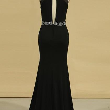 Scoop Open Back Mermaid With Beading Prom..