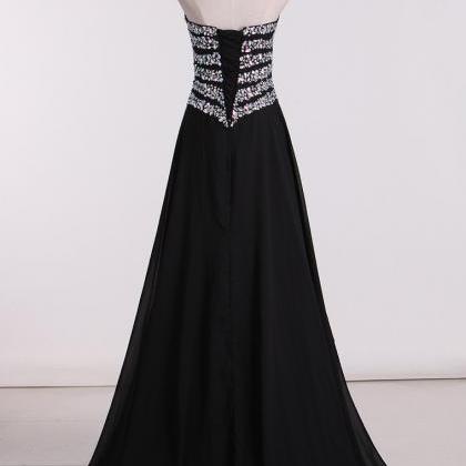 Prom Dresses Sweetheart Chiffon With Beads And..