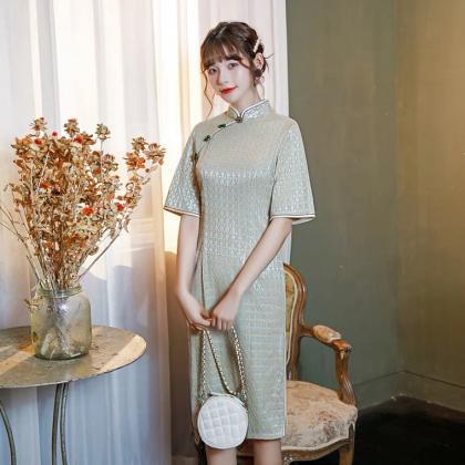 ,young Girl Cheongsam, Sweet Daily Vintage Lace To..