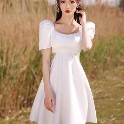 Little White Dress, Classy Socialite Dress,..