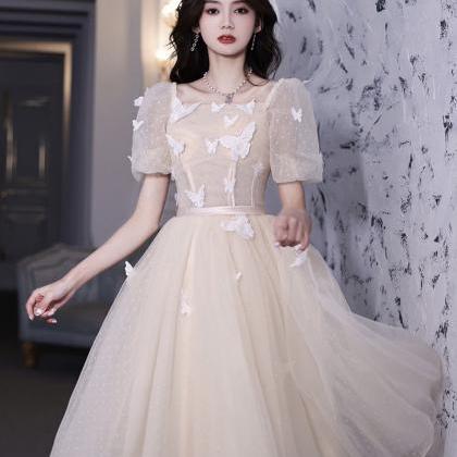 Champagne Evening Dress, Style, Socialite, Fairy..