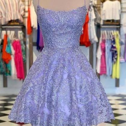 Lace Homecoming Dress 2021, Short Prom Dress..
