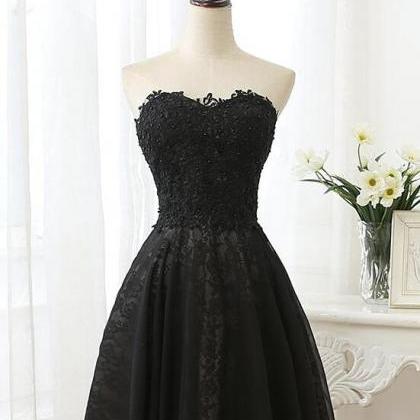 Black Sweetheart Lace and Beaded Ho..