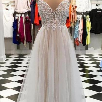 A-line Long Prom Dress With Beading Fashion Winter..