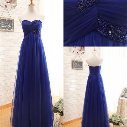Ready To Ship Sweetheart Royal Blue Tulle..