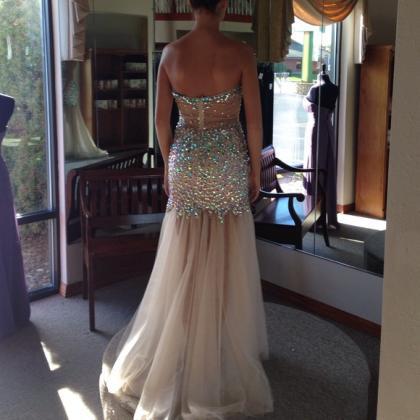 Prom Dresses Sexy Luxury Sparkle Bling Mermaid..