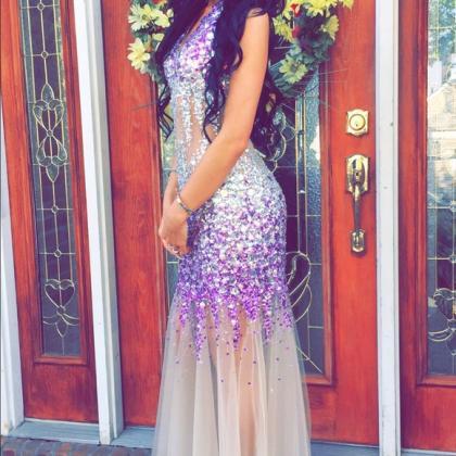 Prom Dresses Sexy Luxury Sparkle Bling Colorful..