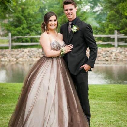 Prom Dresses Sexy Plus Size Chocolate Long Prom..