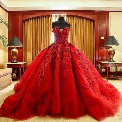 Vintage Bride Red Wedding Dress Vestido De Noiva..