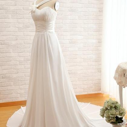 Simple Elegant Bridal Dress Wedding Dress A-line..