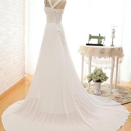 Simple Elegant Bridal Dress Wedding Dress A-line..
