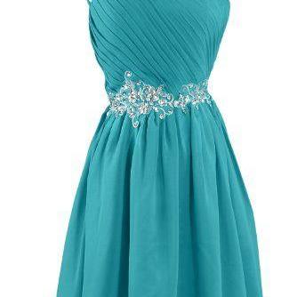 Sunvary Embroidery Waist, One Shoulder, Bridesmaid..