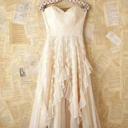 Beautiful Lace Short Prom Dress Homecoming Dress..