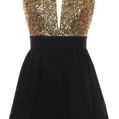 Sexy Open Back Homecoming Dress,gold Sequins Prom..