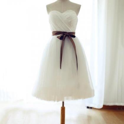 White Homecoming Dresses,elegant Evening Dresses ,..