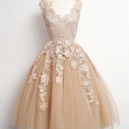 Ball Gown Homecoming Dresses,applique Evening..