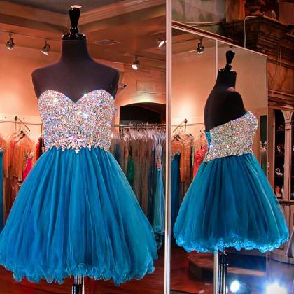 Tulle Homecoming Dresses,sweetheart Evening..