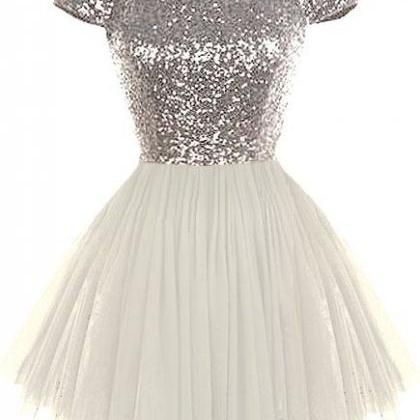 Dream State Homecoming Dress,applique Silver Prom..