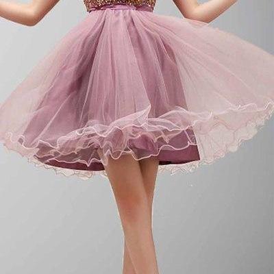 2016 Dusty Pink Homecoming Dresses,sweetheart Prom..