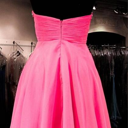 2016 Pink Organza Homecoming Dresses, Sweetheart..