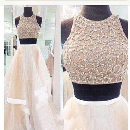 2016 Most Popular 2 Pieces Prom Dress, Beading..