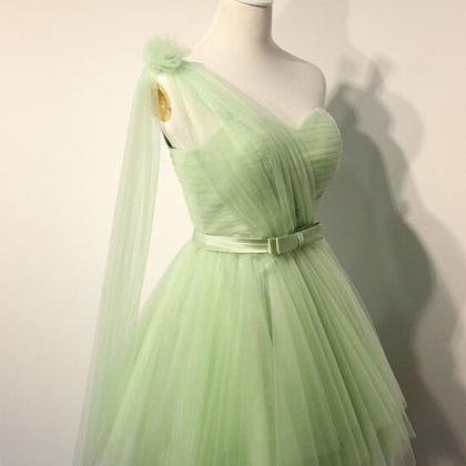 Charming Prom Dress,cute Prom Gown,organza Mini..