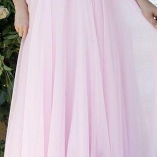 Elegant Prom Gown,pink Prom Gown,lace Prom..