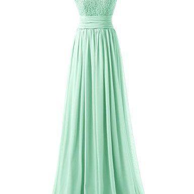 2016 Custom Charming Mint Green Prom Dress,chiffon..