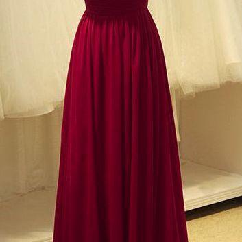 2016 Custom Charming Red Prom Dress,sleeveless..