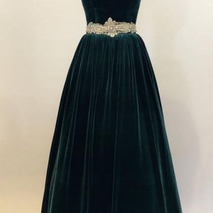 Green Prom Dress, Ball Gown, Evening Gown, Party..