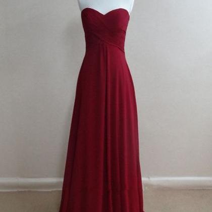 Simple And Pretty Burgundy Prom Dresses 2015, High..