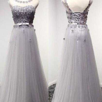 2016 Custom Charming Graylace Beading Prom Dress ,..