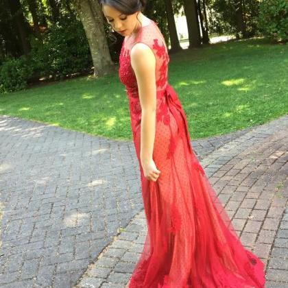 2017 Custom Made Charming Prom Dress,tulle Prom..