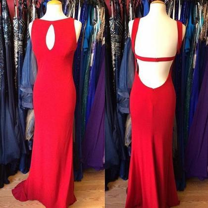 2017 Custom Made Charming Red Prom..