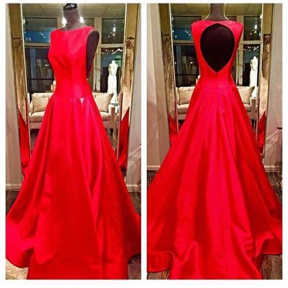 2017 Custom Made Charming Red Prom Dress,..