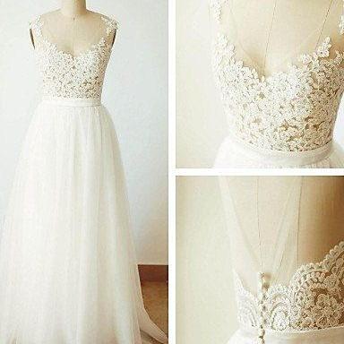 2017 Custom Made White Prom Dress,lace Evening..