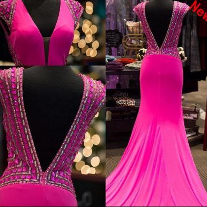 2017 Custom Made High Quality Prom Dress, Rosy..
