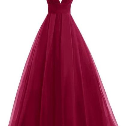 2017 Custom Made Chiffon Prom Dress,deep V-neck..