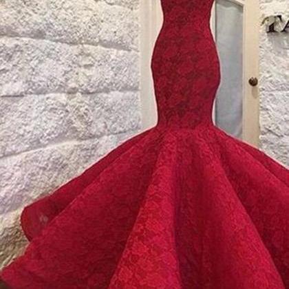 Luxury Lace Sweetheart Mermaid Long Dresses For..