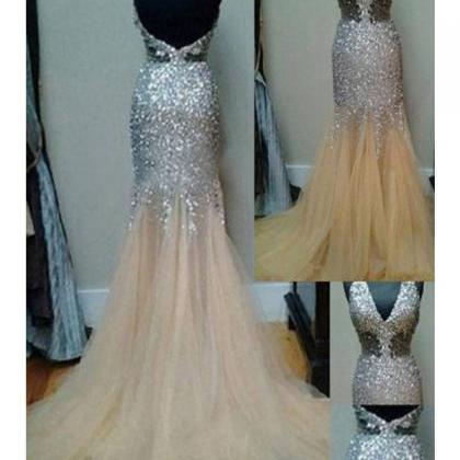 Charming Prom Dress,beading Prom Dress,halter Prom..