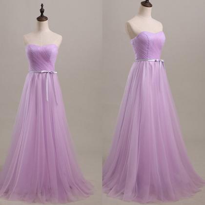 Sweetheart Tulle Prom Dress,long Prom Dresses,prom..