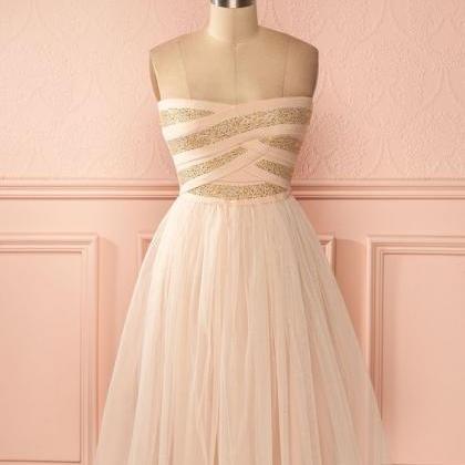 2017 Custom Made Pink Chiffon Prom Dress,sexy..