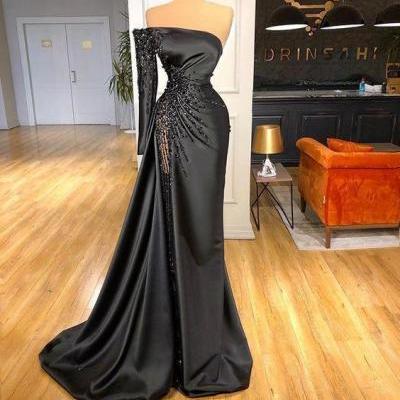 Elegant evening dress , black Long Prom Evening Dresses.PL3229