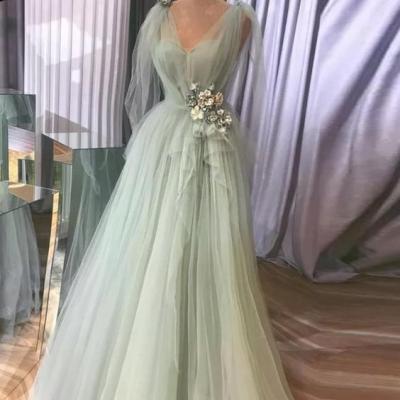 Dresses | Tulle Gown Long Formal Dress,PL3352