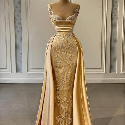 Elegant Mermaid Wedding Dresses long prom dress,PL4254