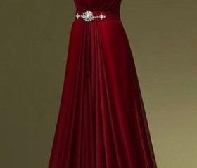 Red Beading Prom Dress, Sleeveless Prom Dress,Floor Length Evening ...