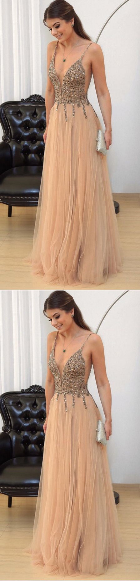 Sexy Prom Dresses,sleeveless Beads Crystal Evening Dress,long Prom Dresses,formal Party Gown From Fashiondressee