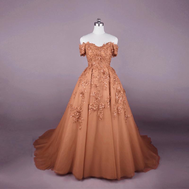 Amazing Lilac Sweetheart Off-The-Shoulder Tulle Evening Dress With Appliques