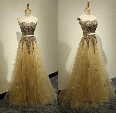 Long Prom Dress,charming Prom Dress,gold Prom Dress,a-line Prom Dresses,party Dress