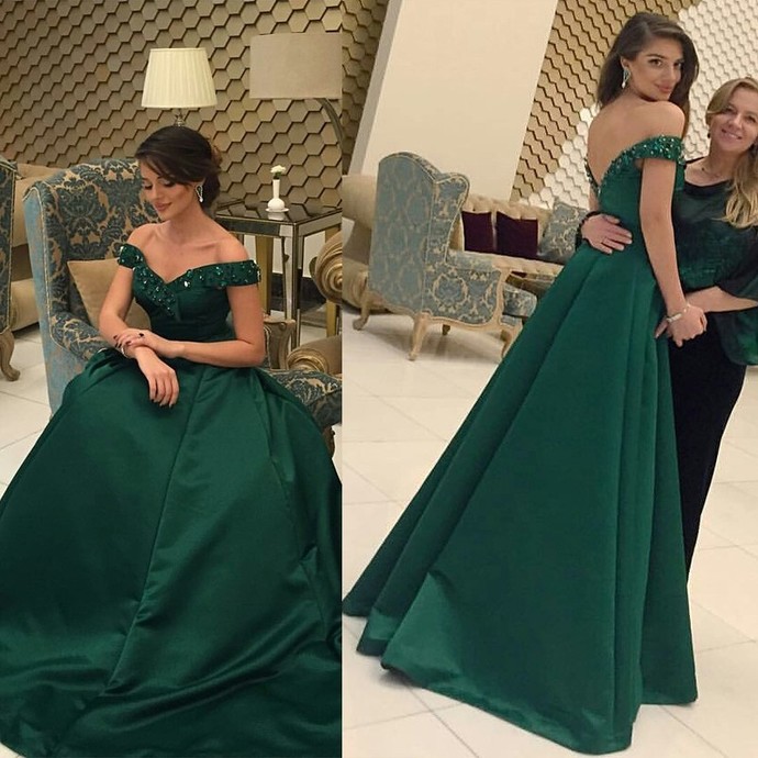 hunter green dress prom